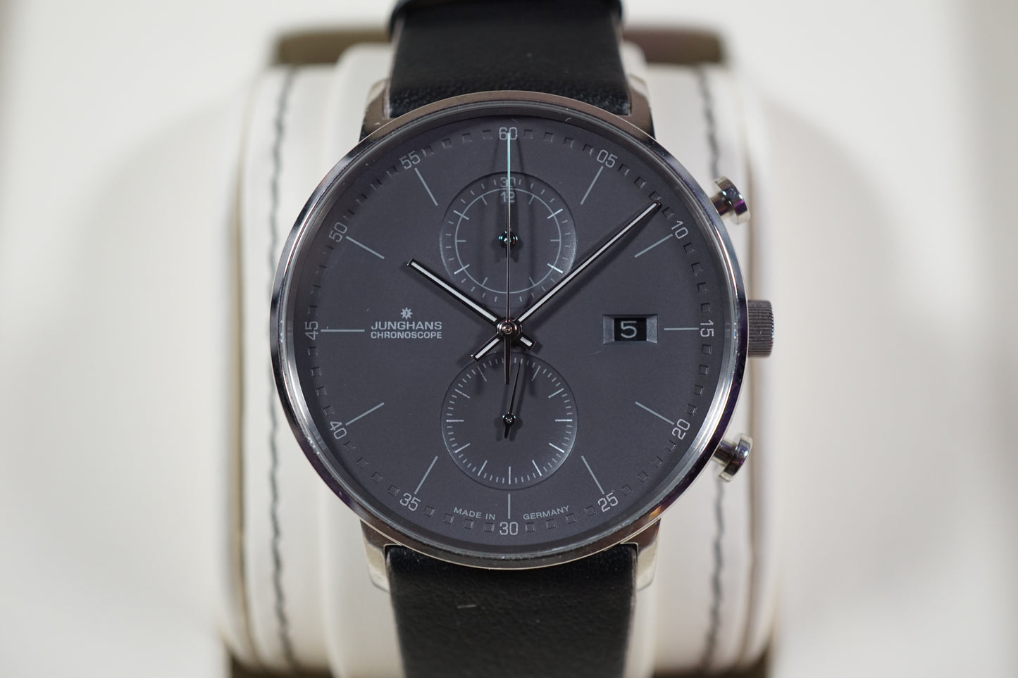 Junghans Form C 4876.00 Grey Dial Chronoscope Quartz