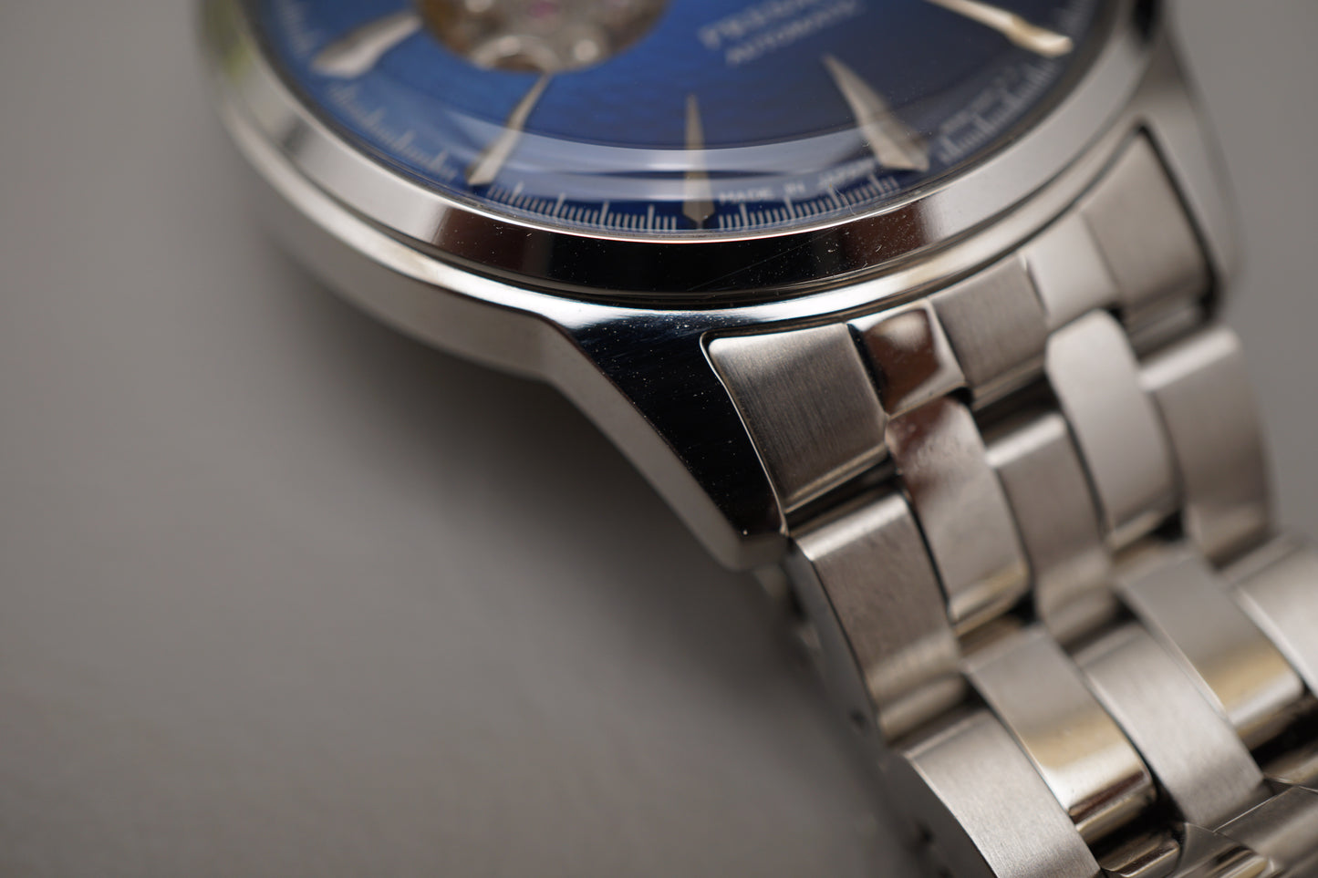 Seiko Presage SARY199 4R38 Cocktail Time Blue Dial Open Heart Automatic Watch