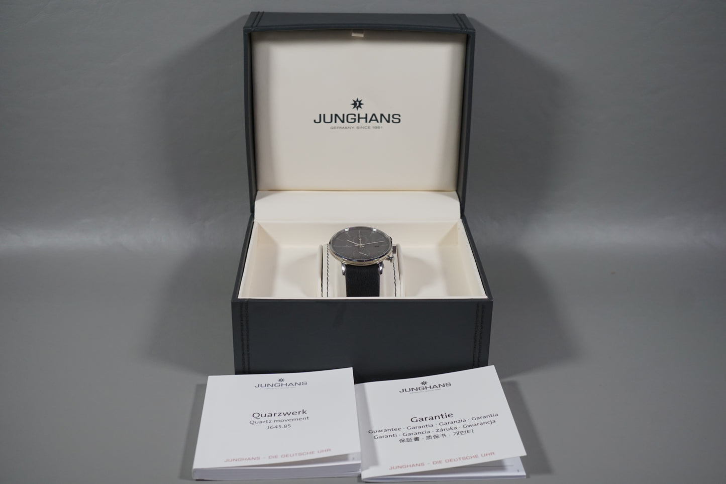 Junghans Form C 4876.00 Grey Dial Chronoscope Quartz