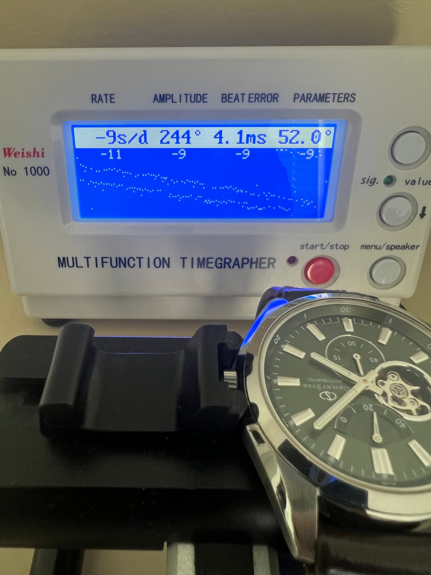 Orient Star WZ0121DK Somes Green Dial Open Heart Power Reserve Automatic Watch