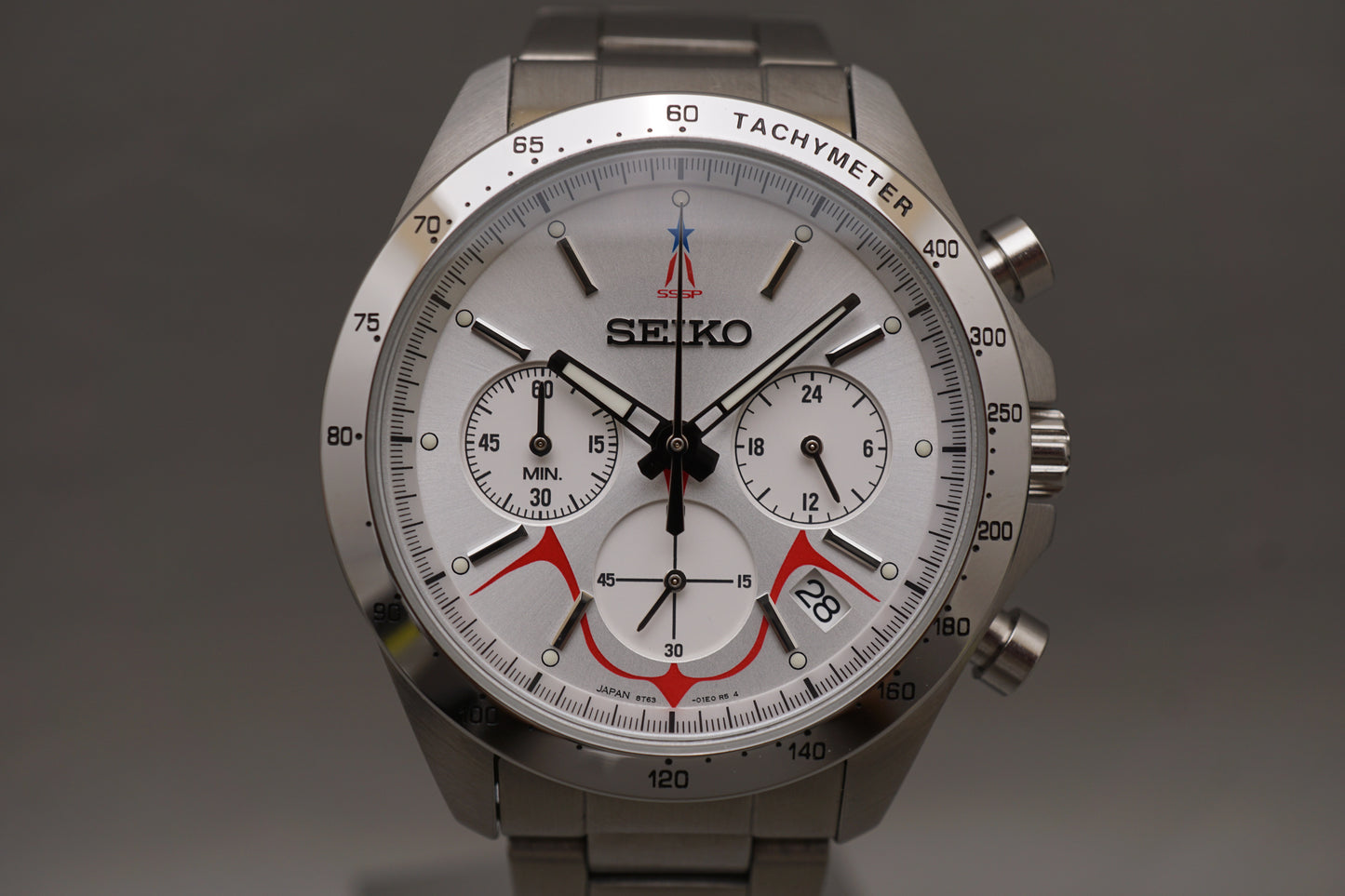 Seiko 8T63-01E0 Shin Ultraman Bandai Limited Edition Quartz Chronograph Watch