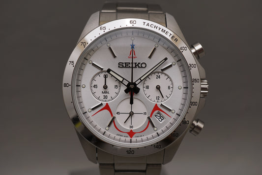 Seiko 8T63-01E0 Shin Ultraman Bandai Limited Edition Quartz Chronograph Watch