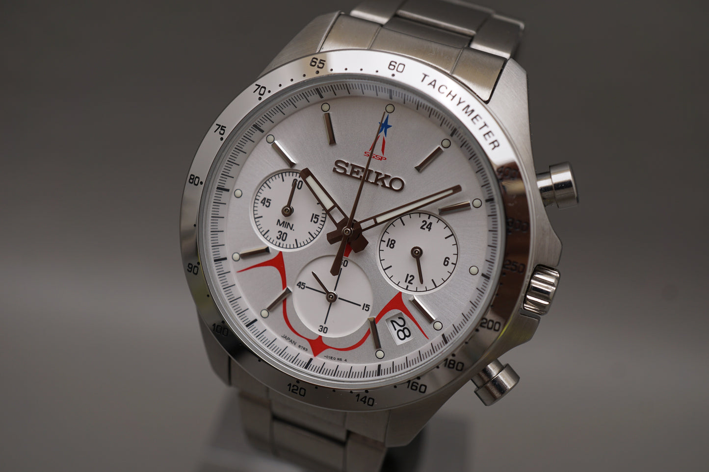 Seiko 8T63-01E0 Shin Ultraman Bandai Limited Edition Quartz Chronograph Watch