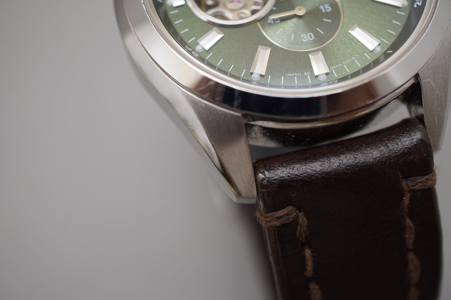 Orient Star WZ0121DK Somes Green Dial Open Heart Power Reserve Automatic Watch