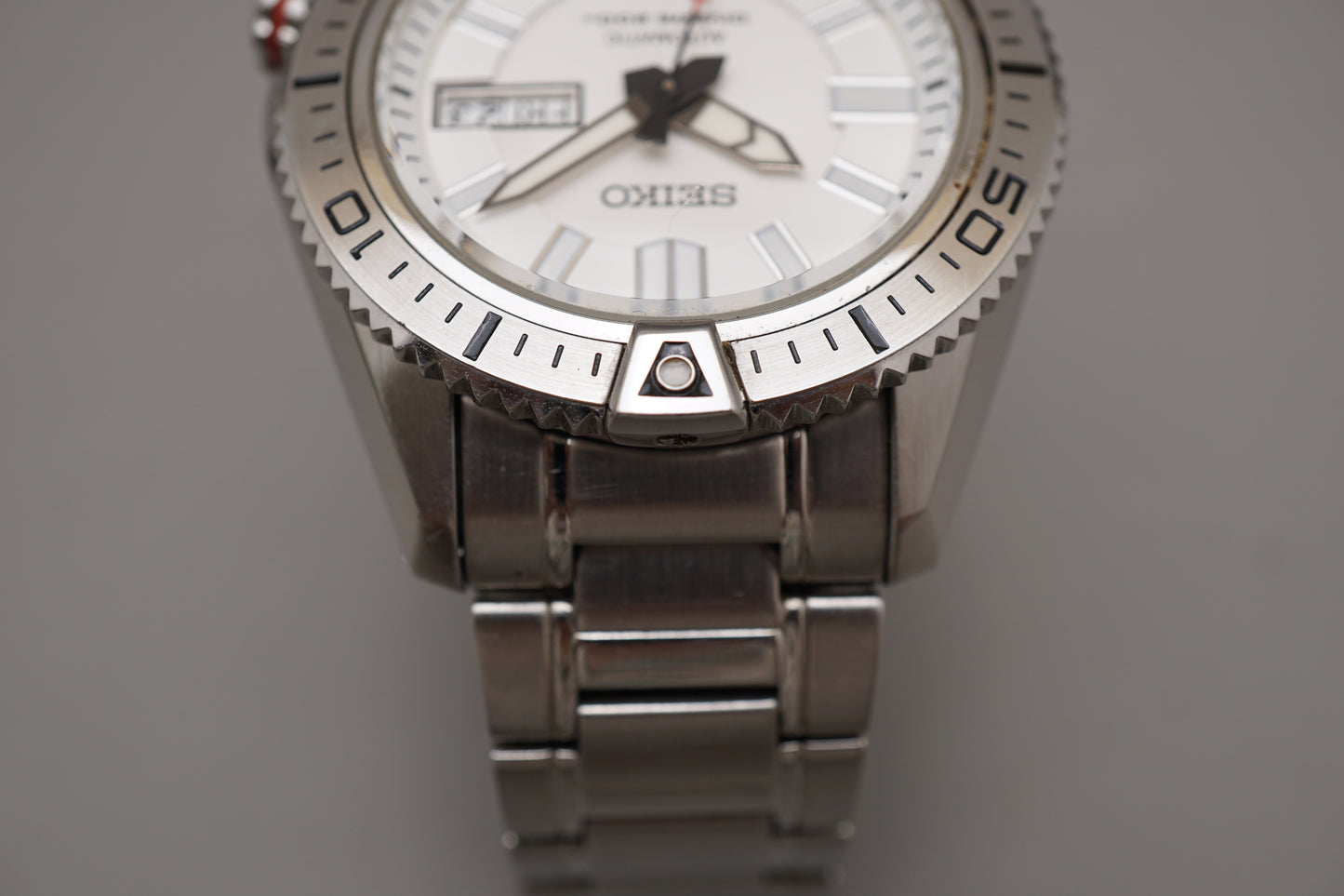 Seiko SKZ323J1 7S26 White Dial Stargate Divers 200M Automatic Watch