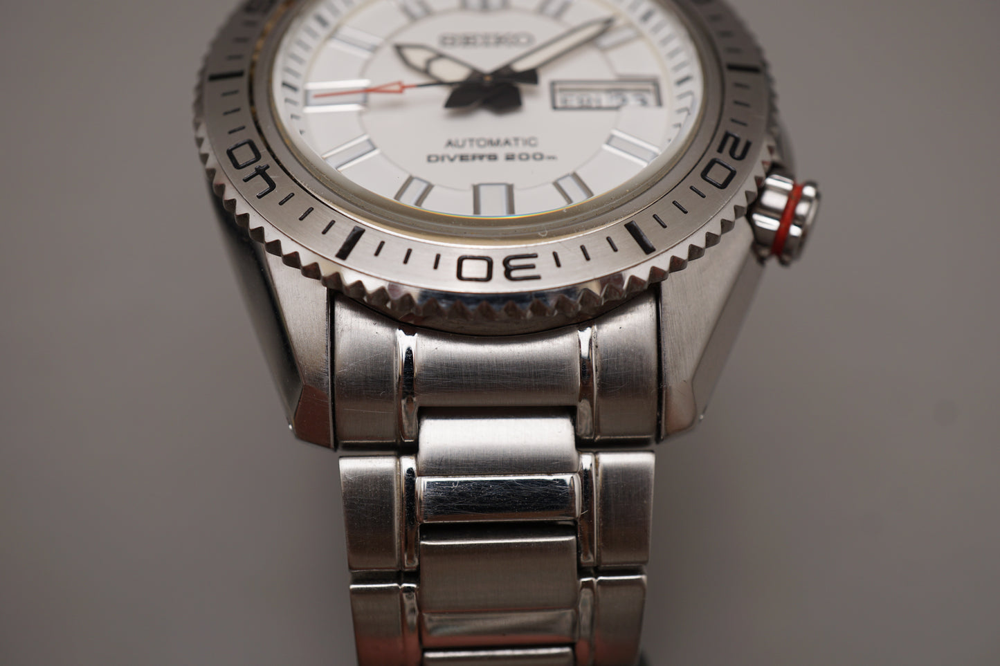 Seiko SKZ323J1 7S26 White Dial Stargate Divers 200M Automatic Watch