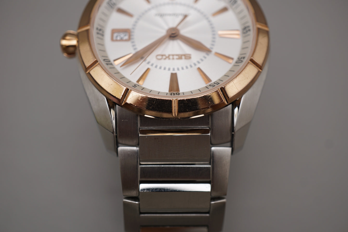 Seiko SARY004 4R35 Rose Gold Tone White Dial Automatic Watch