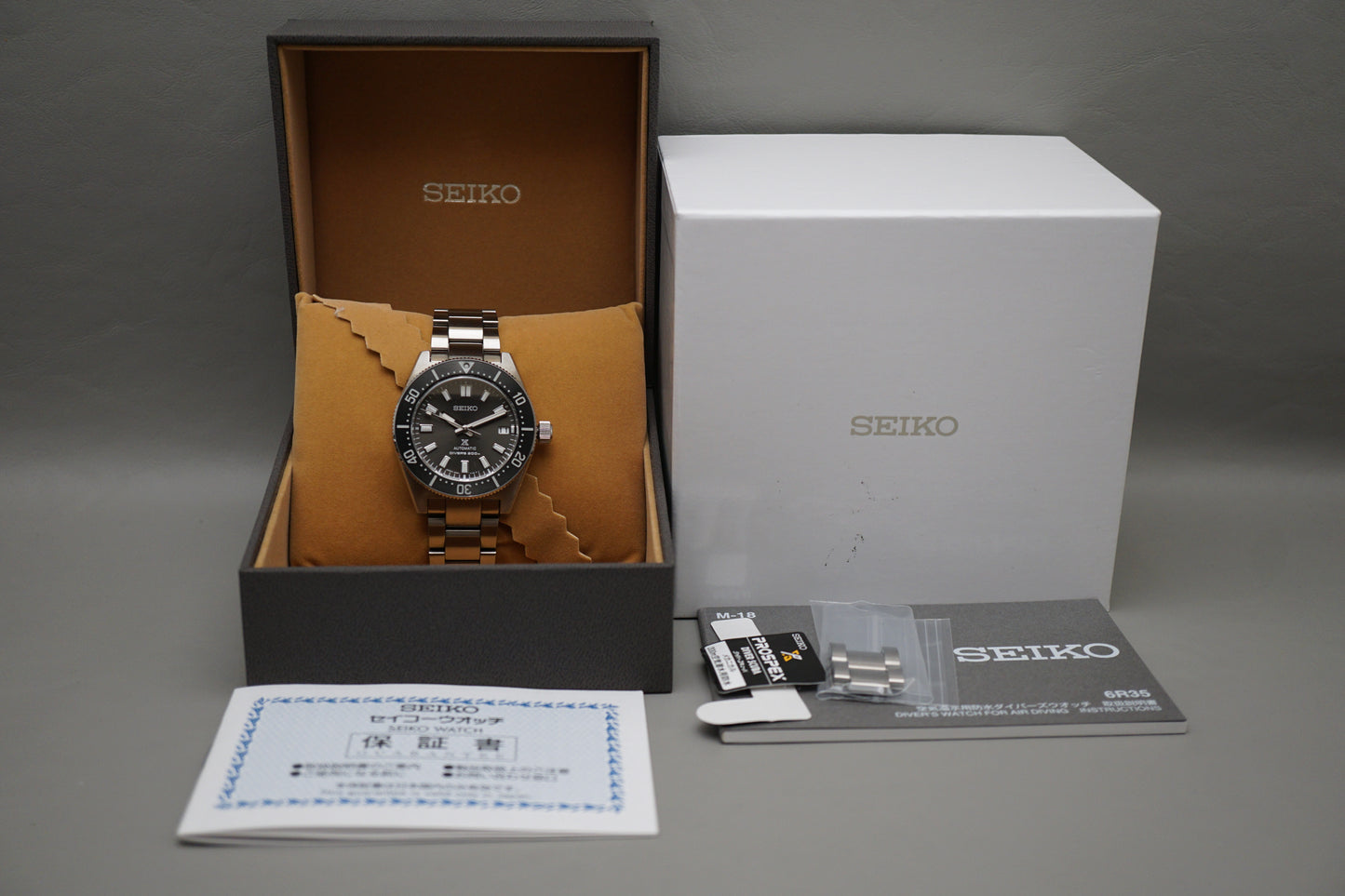 Seiko Prospex SBDC101 6R35 62Mas Grey Dial Divers 200M Automatic Watch