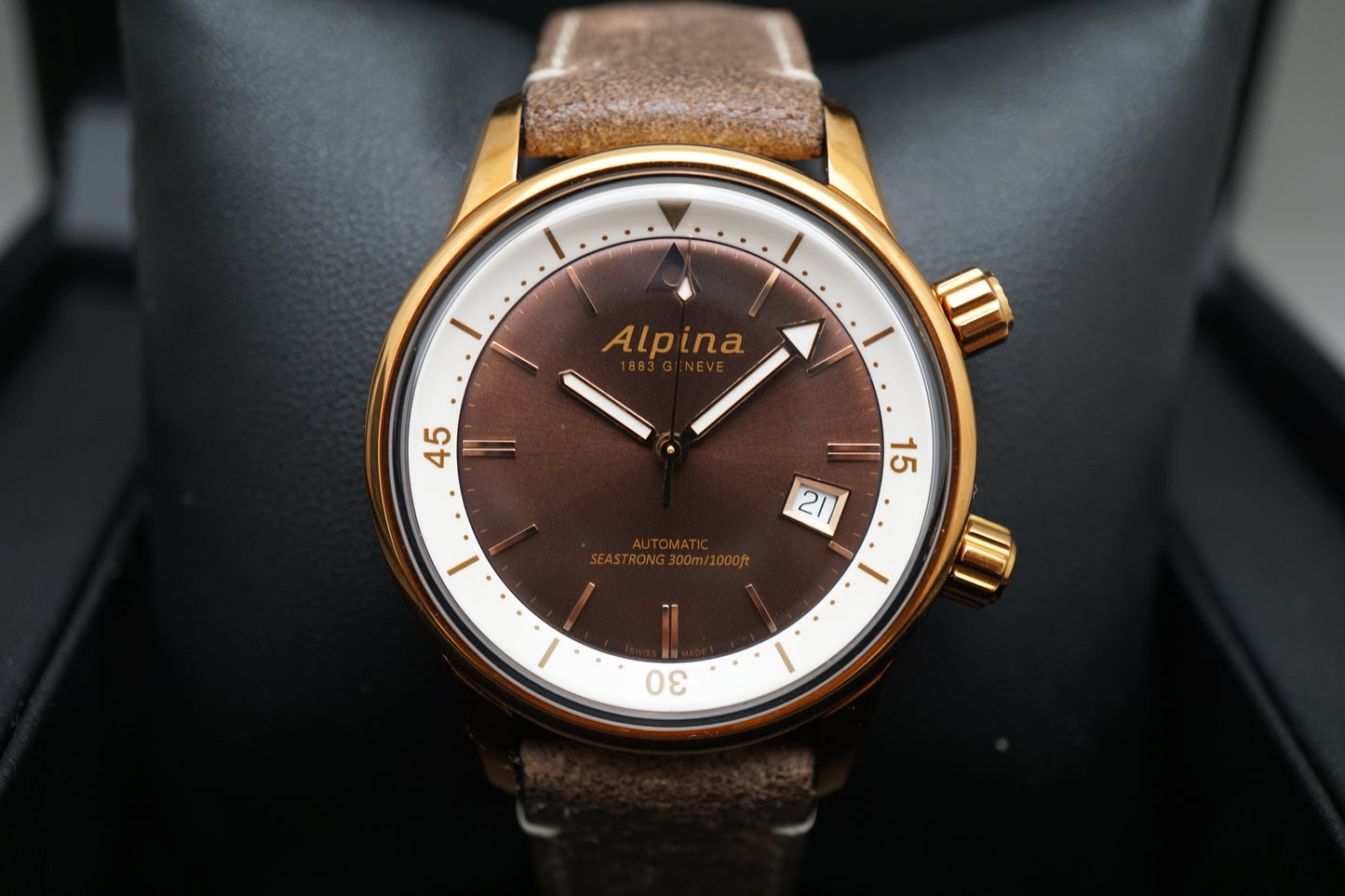 Alpina AL-525BRC4H4 Seastrong Diver Heritage Bronze PVD Automatic Watch