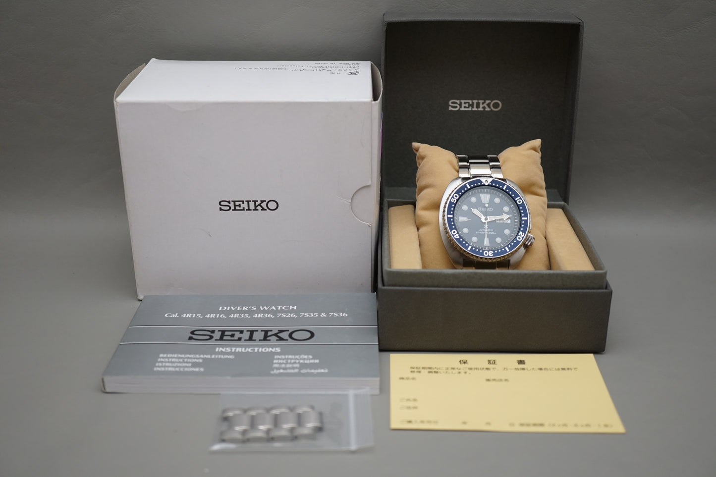 Seiko Prospex SRP773 4R36 Blue Turtle Divers 200M Automatic Watch