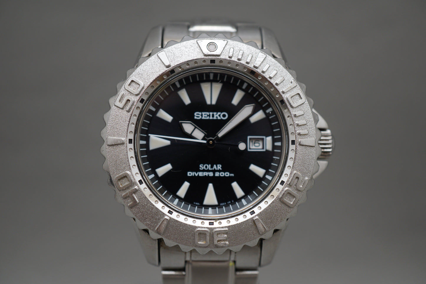 Seiko Prospex SBCB015 V145 Black Dial Divers 200M Solar Quartz Watch