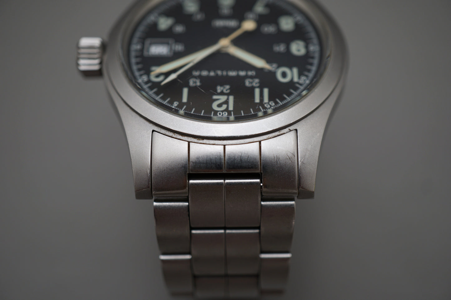 Hamilton Khaki 6361 Field Black Dial 38mm Quartz Watch