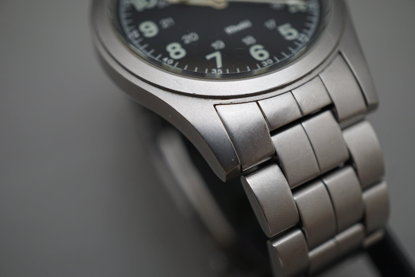 Hamilton Khaki 6361 Field Black Dial 38mm Quartz Watch