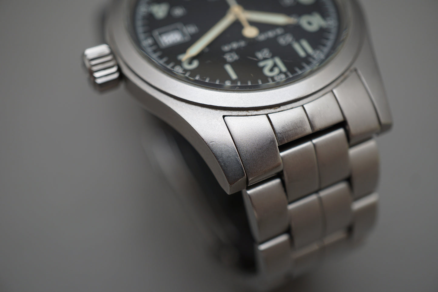 Hamilton Khaki 6361 Field Black Dial 38mm Quartz Watch