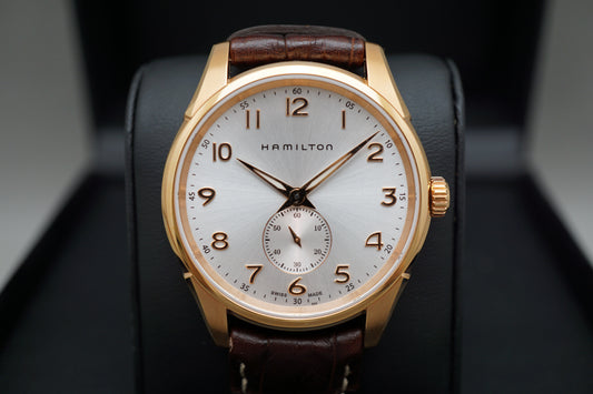 Hamilton Jazzmaster H38441553 Thinline Small Seconds Rose Gold Tone Quartz Watch