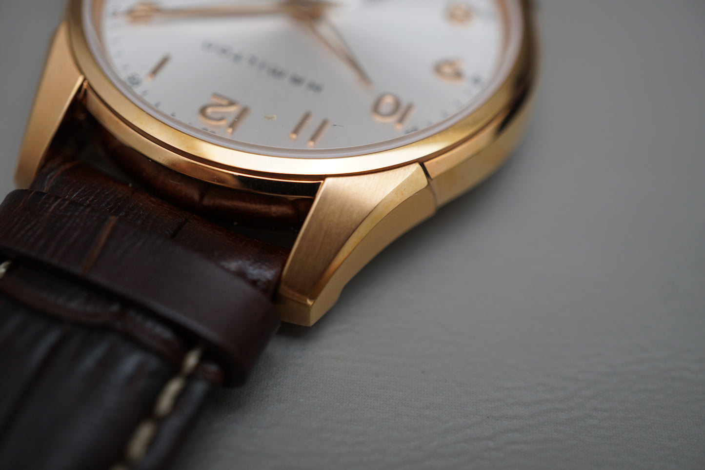Hamilton Jazzmaster H38441553 Thinline Small Seconds Rose Gold Tone Quartz Watch