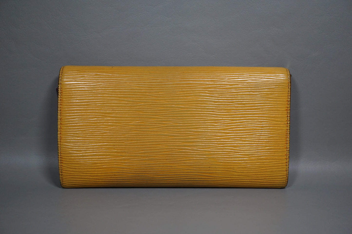 Louis Vuitton Pochette Portomone Credit Epi Yellow M63579 Wallet