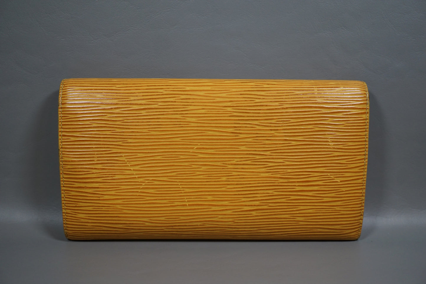 Louis Vuitton Pochette Portomone Credit Epi Yellow M63579 Wallet