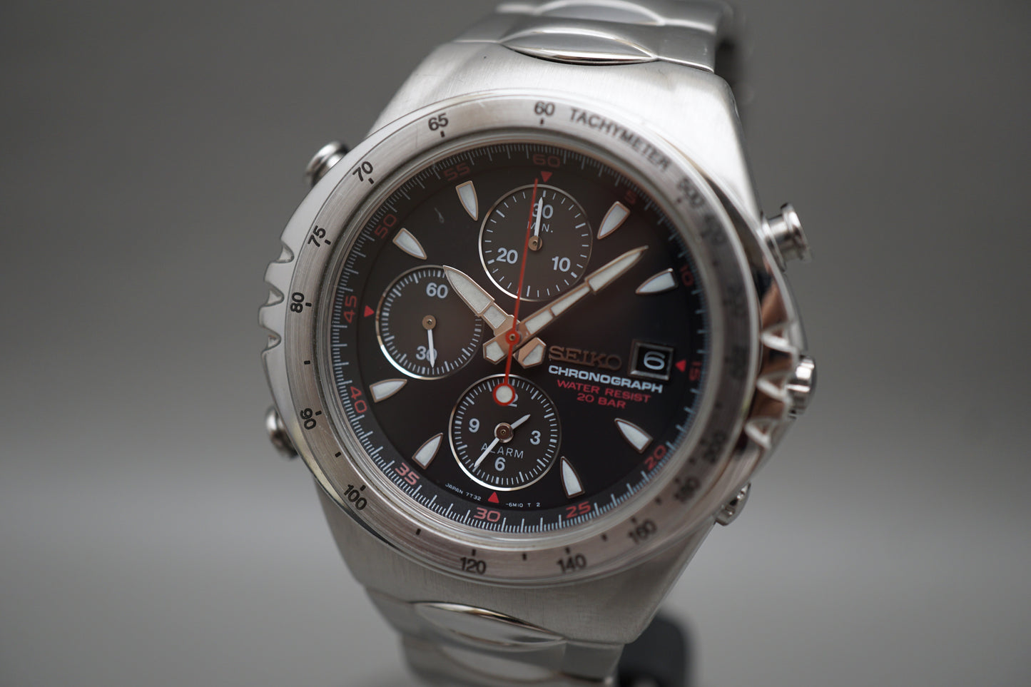 Seiko 7T32-6J00 Giugiaro Design Macchina Sportiva Quartz Watch
