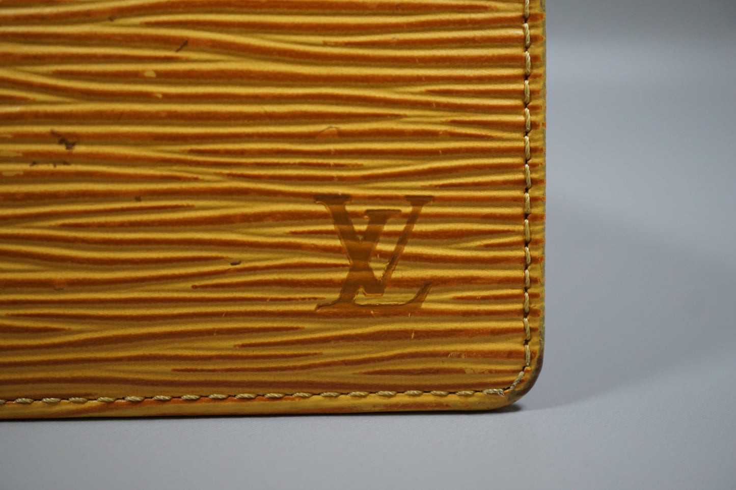 Louis Vuitton Pochette Portomone Credit Epi Yellow M63579 Wallet