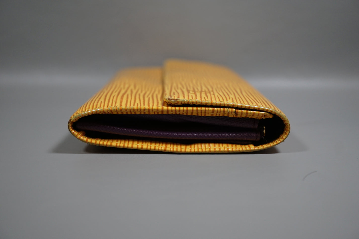 Louis Vuitton Pochette Portomone Credit Epi Yellow M63579 Wallet