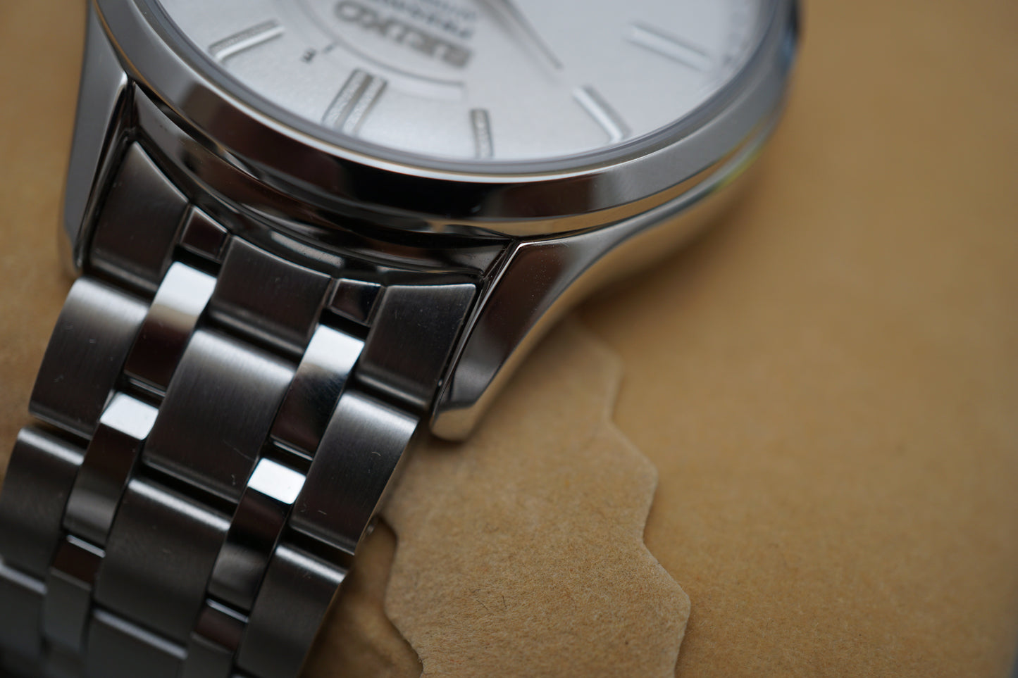 Seiko Presage SARY143 4R57 JDM White Dial Power Reserve Automatic Watch