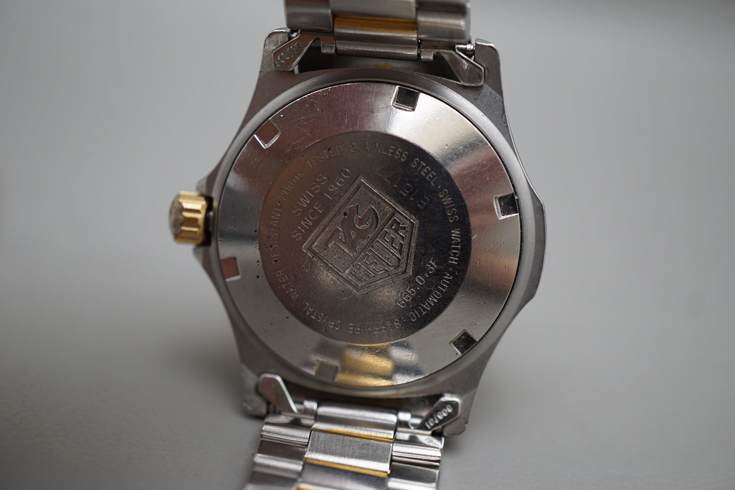 Tag Heuer 665.013F Two Tone Professional Automatic Watch READ