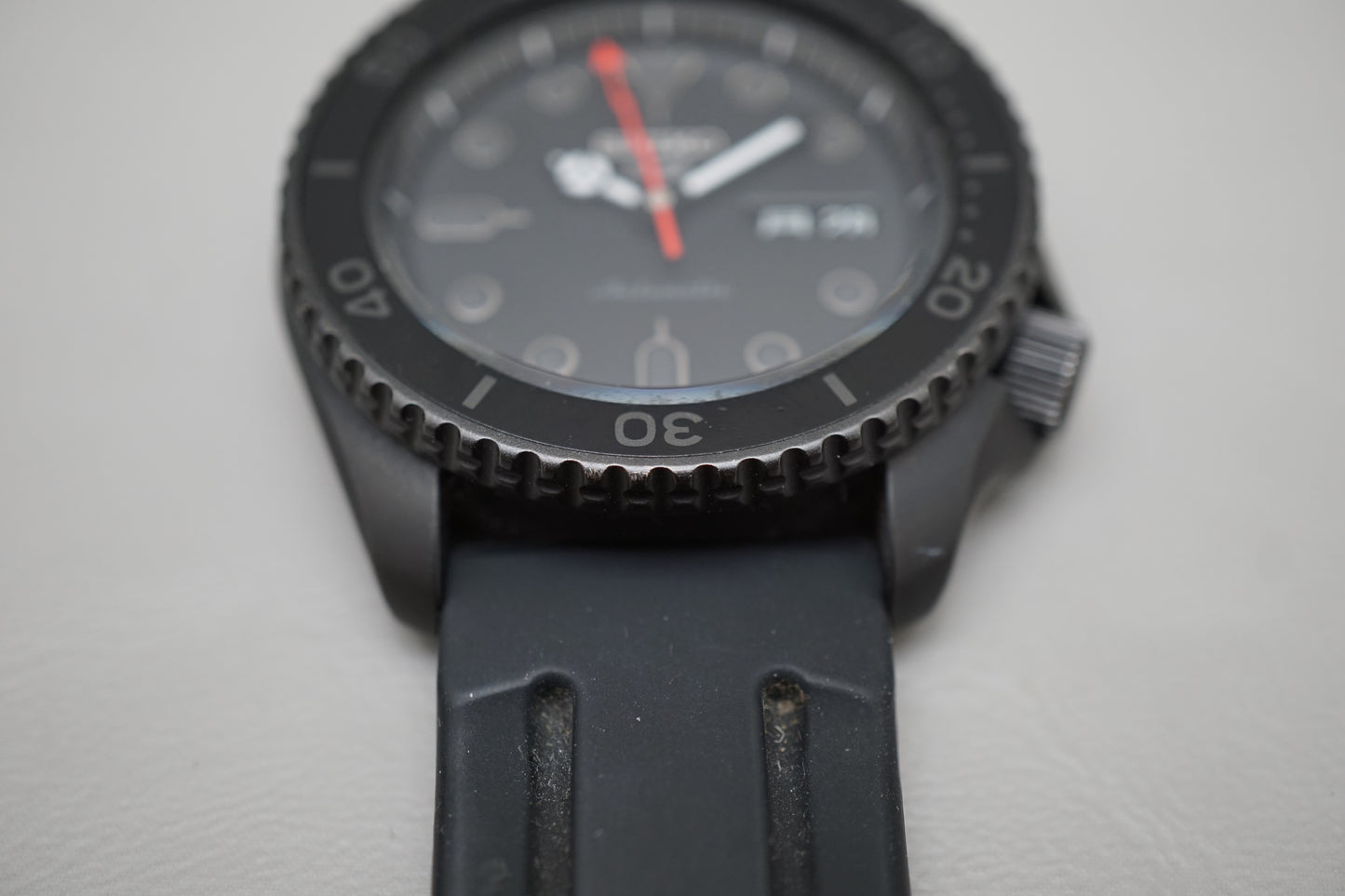 Seiko 5 Sports SBSA075 4R36 Street Style Blacked Out '5KX' Automatic Watch MOD
