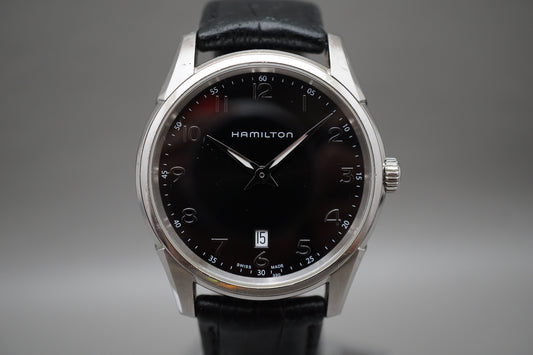 Hamilton Jazzmaster H385110 Black Dial Thinline Quartz Watch