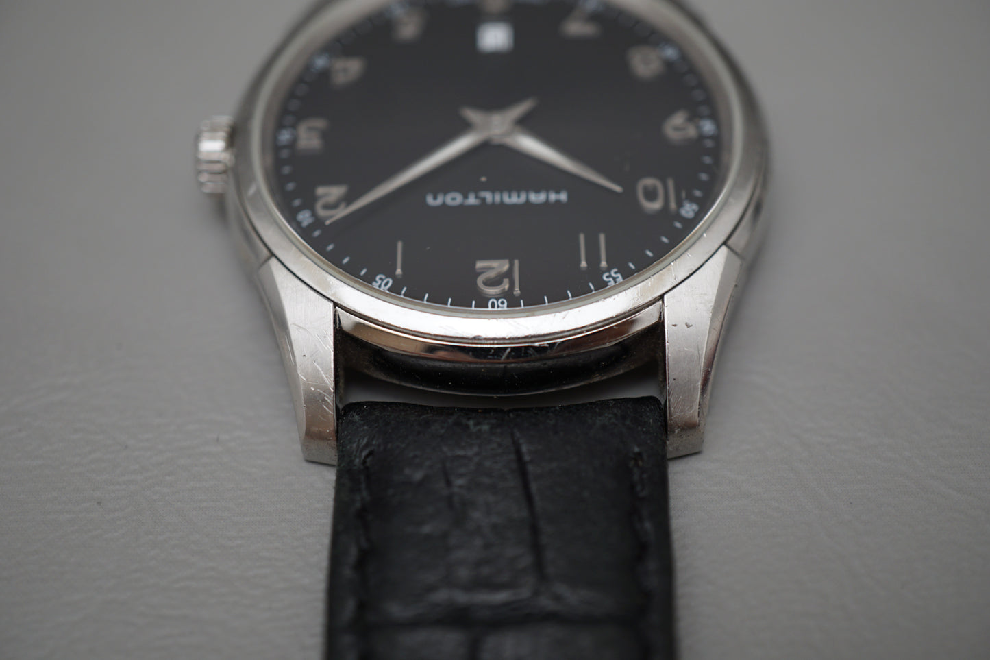 Hamilton Jazzmaster H385110 Black Dial Thinline Quartz Watch