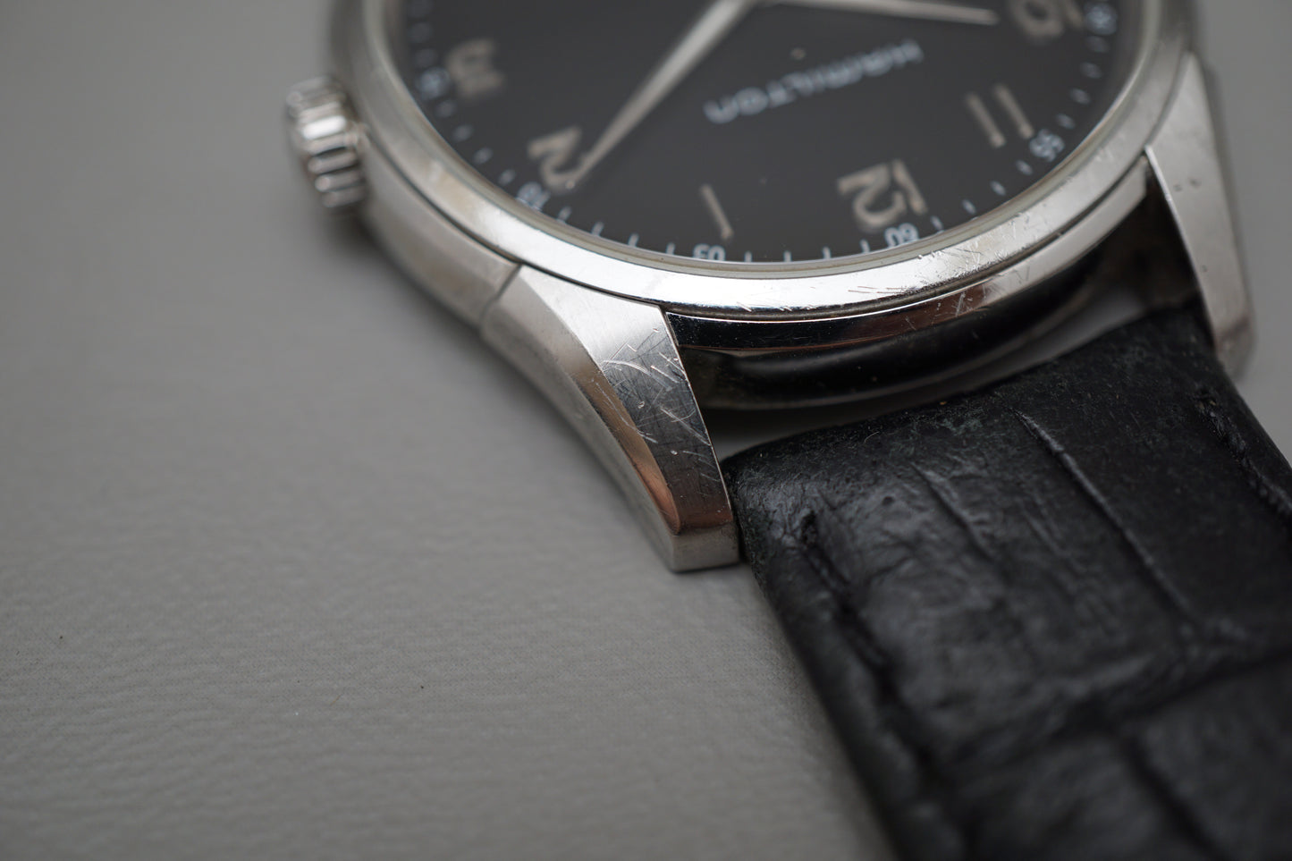 Hamilton Jazzmaster H385110 Black Dial Thinline Quartz Watch