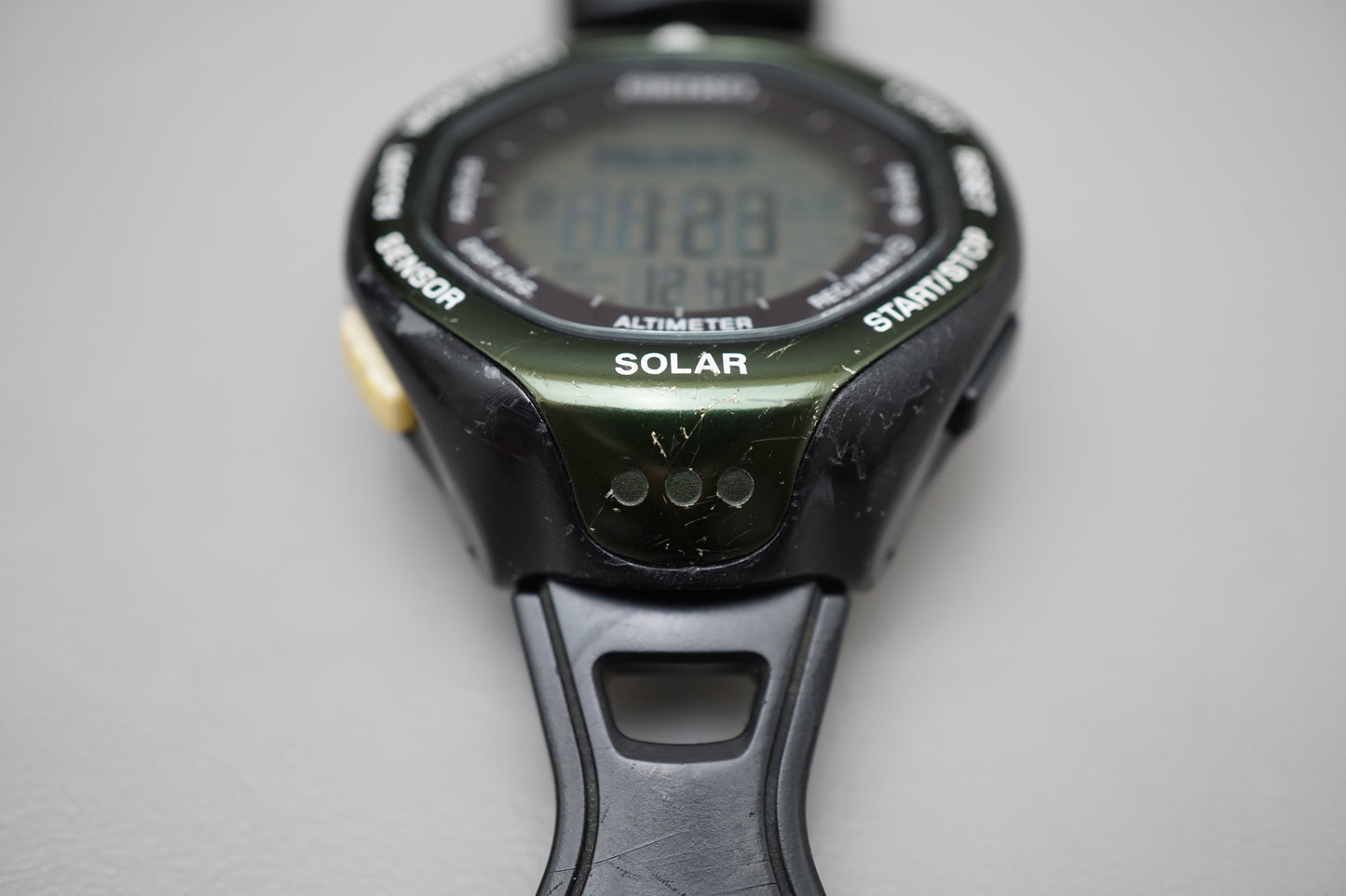 Seiko Prospex SBEB005 S822 Green Digital Alpinist Solar Climbers Watch