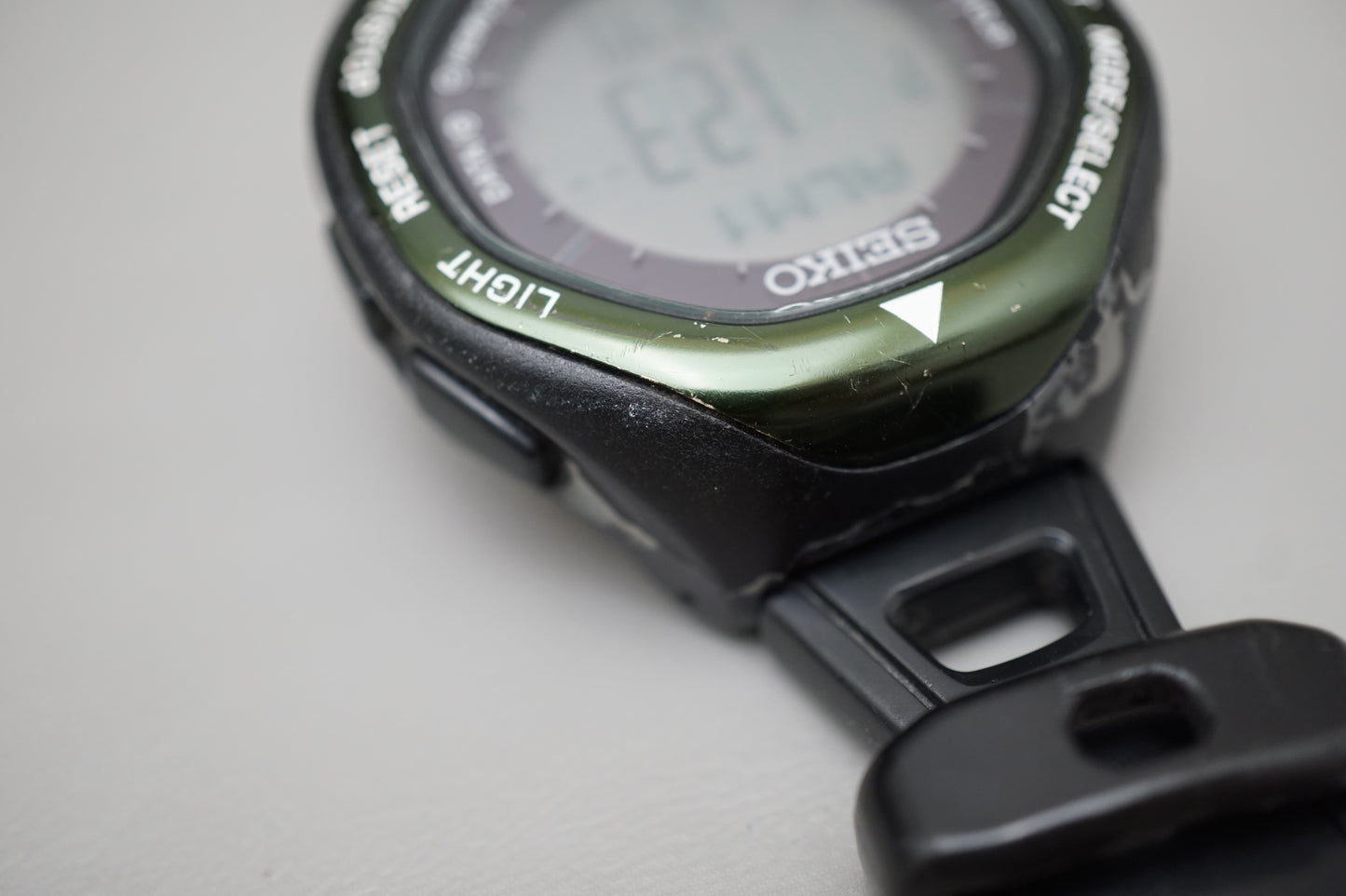 Seiko Prospex SBEB005 S822 Green Digital Alpinist Solar Climbers Watch
