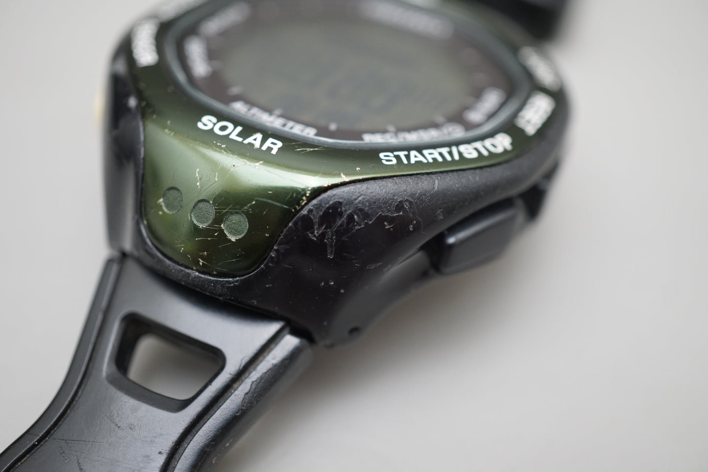 Seiko Prospex SBEB005 S822 Green Digital Alpinist Solar Climbers Watch
