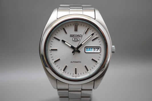 Seiko 5 Sport SNX111 7S26 Silver Dial 37mm Automatic Watch