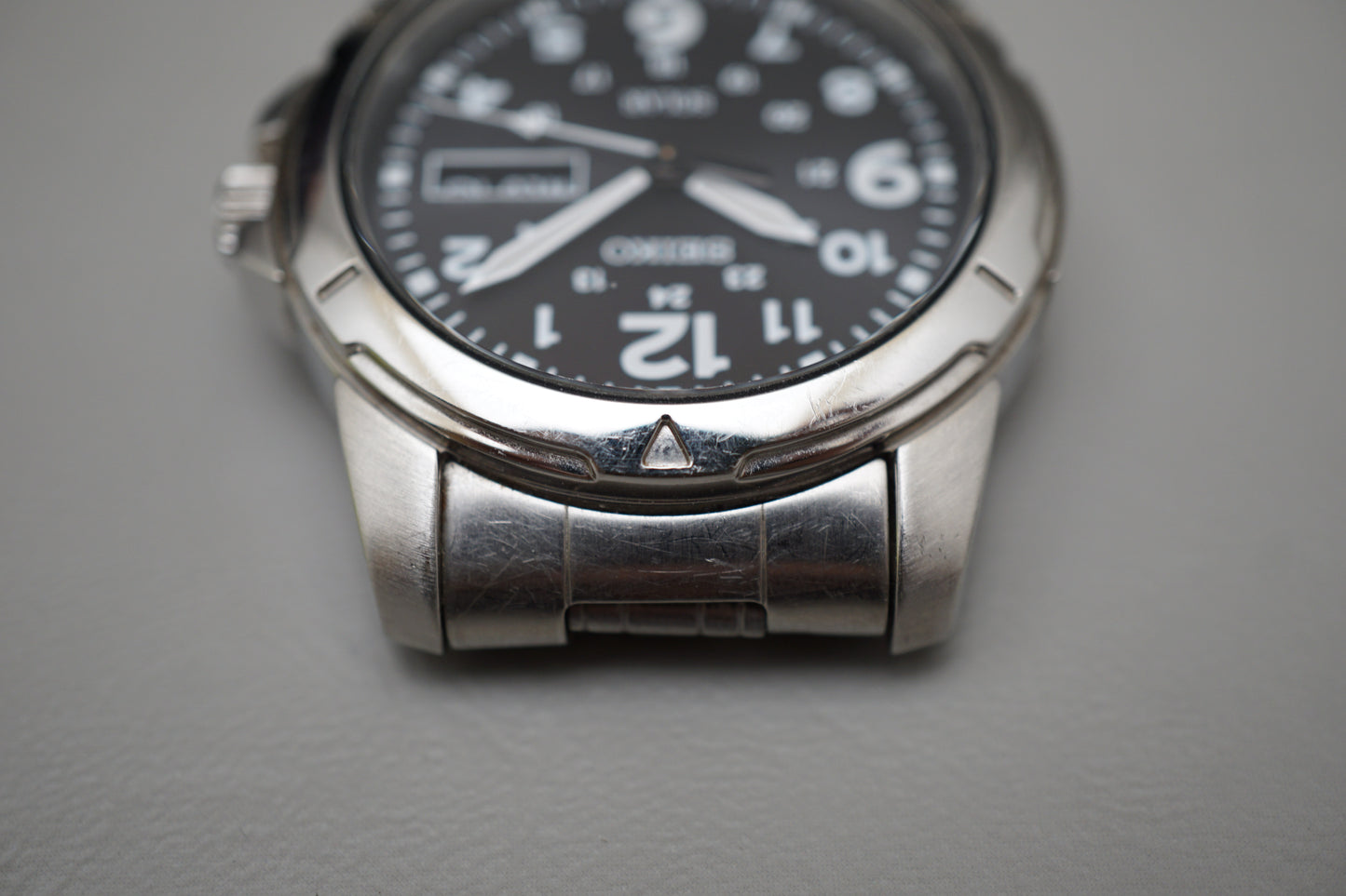 Seiko SNE095P2 V158 Field Style Numeral Dial Solar Quartz Watch