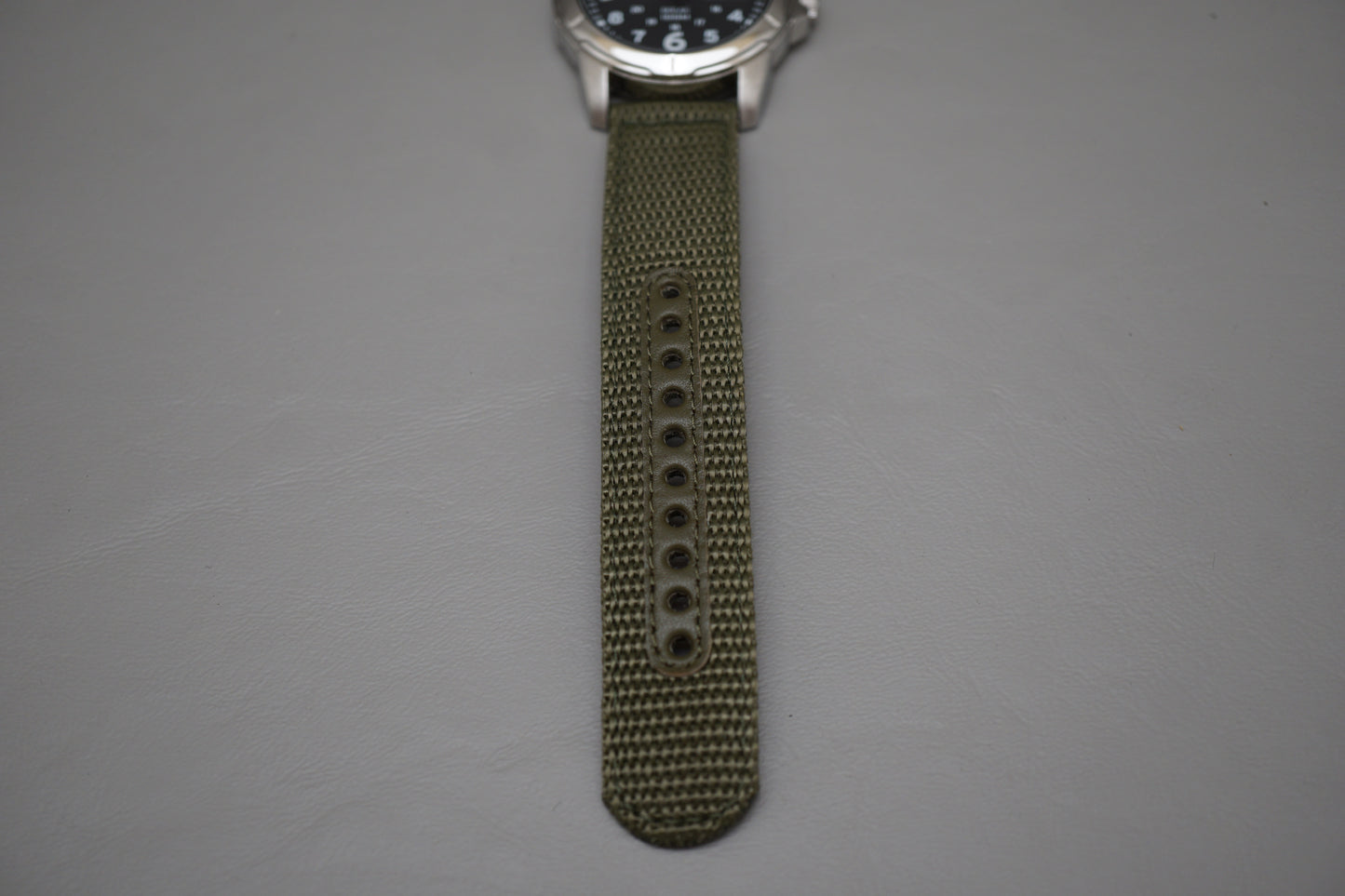 Seiko SNE095P2 V158 Field Style Numeral Dial Solar Quartz Watch Original Strap