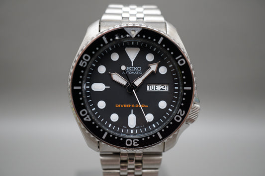 Seiko SKX007 7S26 Black Dial Divers 200M Automatic Watch Original Condition