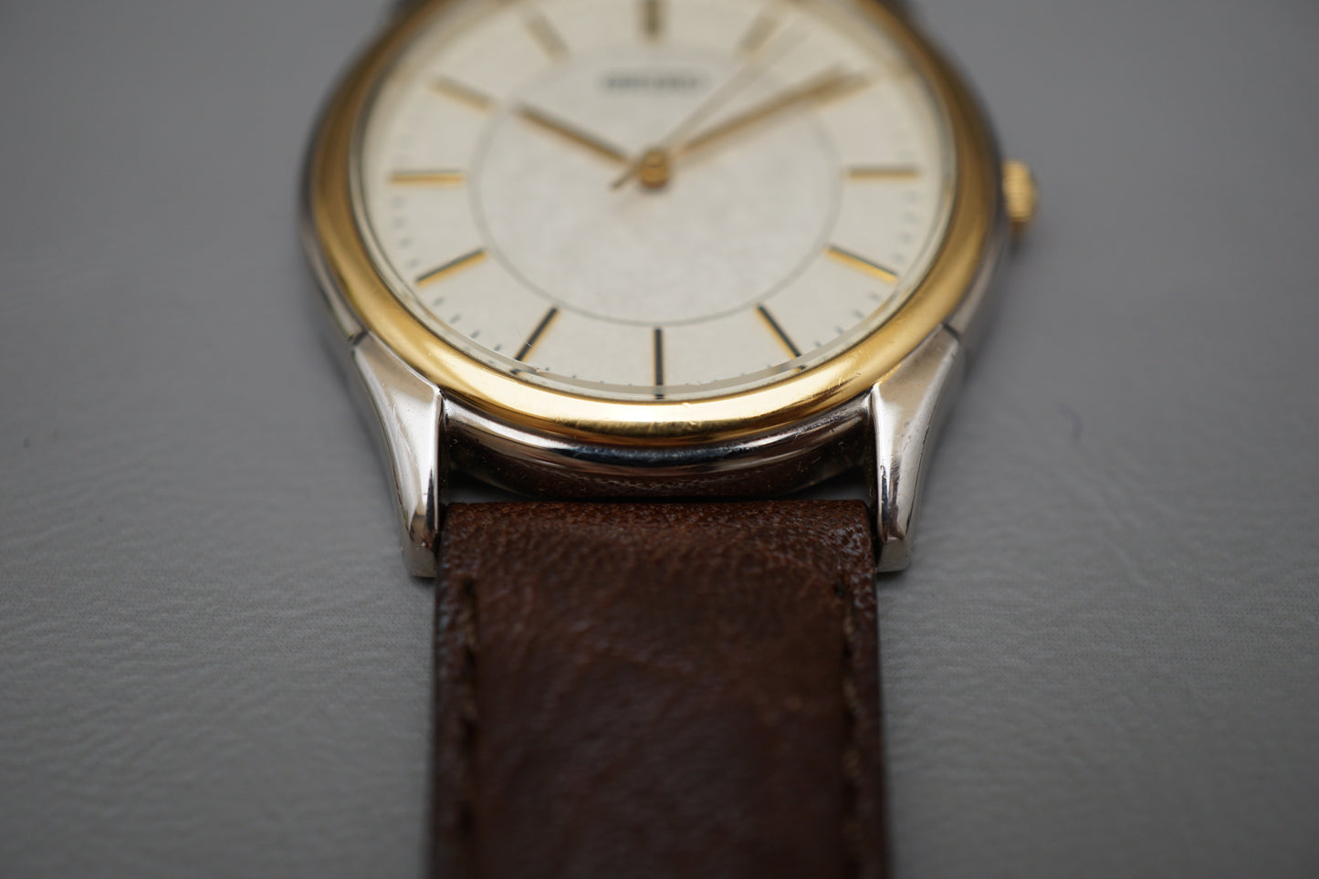 Seiko Spirit SBTB006 7N01 Two Tone Textured Dial JDM Quartz Watch