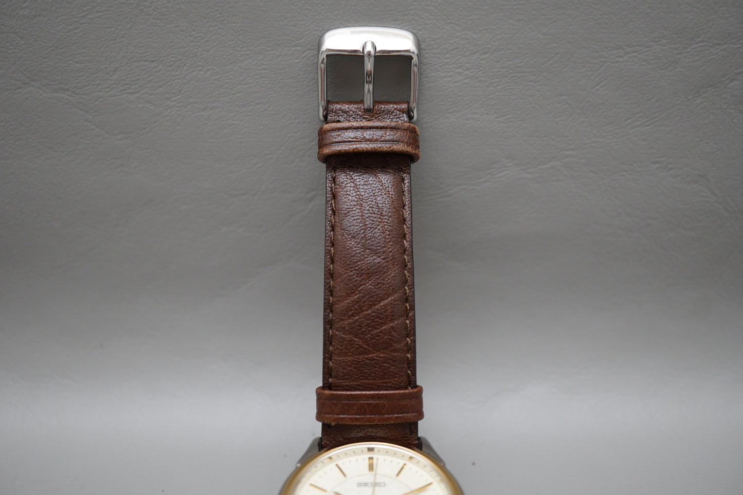 Seiko Spirit SBTB006 7N01 Two Tone Textured Dial JDM Quartz Watch