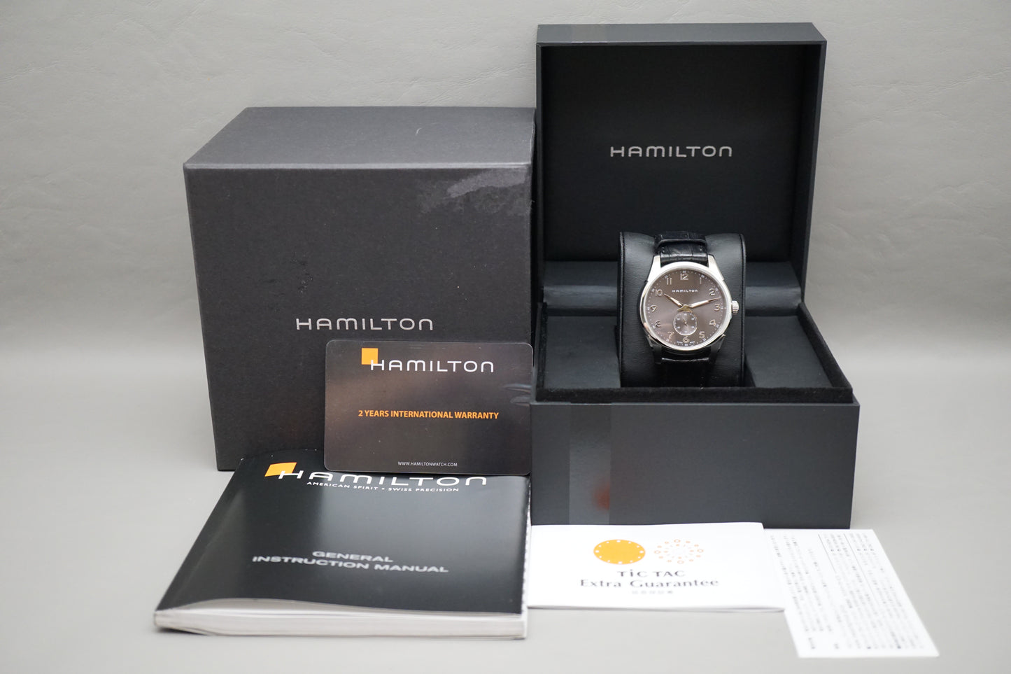 Hamilton Jazzmaster H38411783 Grey Dial Thinline Small Seconds Quartz Watch