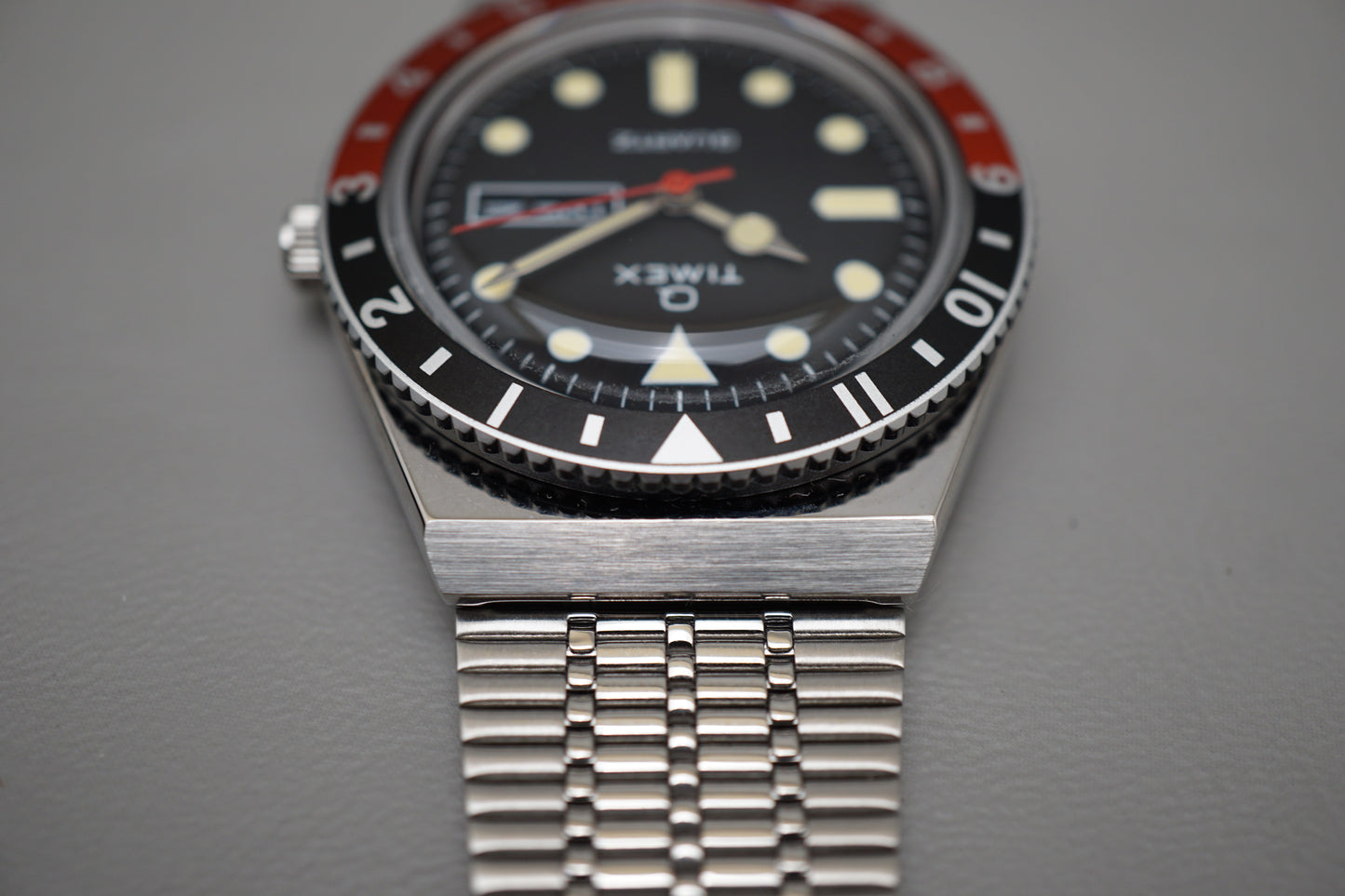 Timex TW2U61300 Q Black Red Coke Reissue Quartz Watch