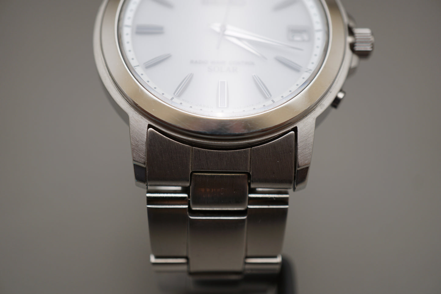 Seiko Spirit SBTM167 7B52 White Dial JDM Radio Wave Solar Quartz Watch