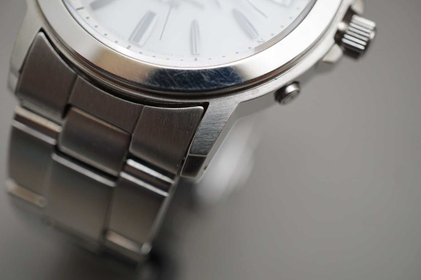 Seiko Spirit SBTM167 7B52 White Dial JDM Radio Wave Solar Quartz Watch