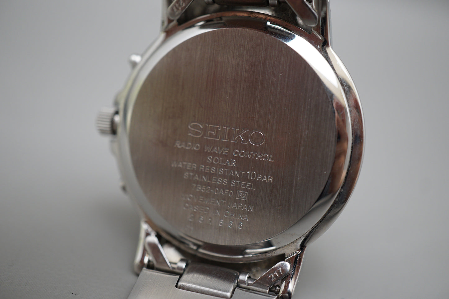 Seiko Spirit SBTM167 7B52 White Dial JDM Radio Wave Solar Quartz Watch
