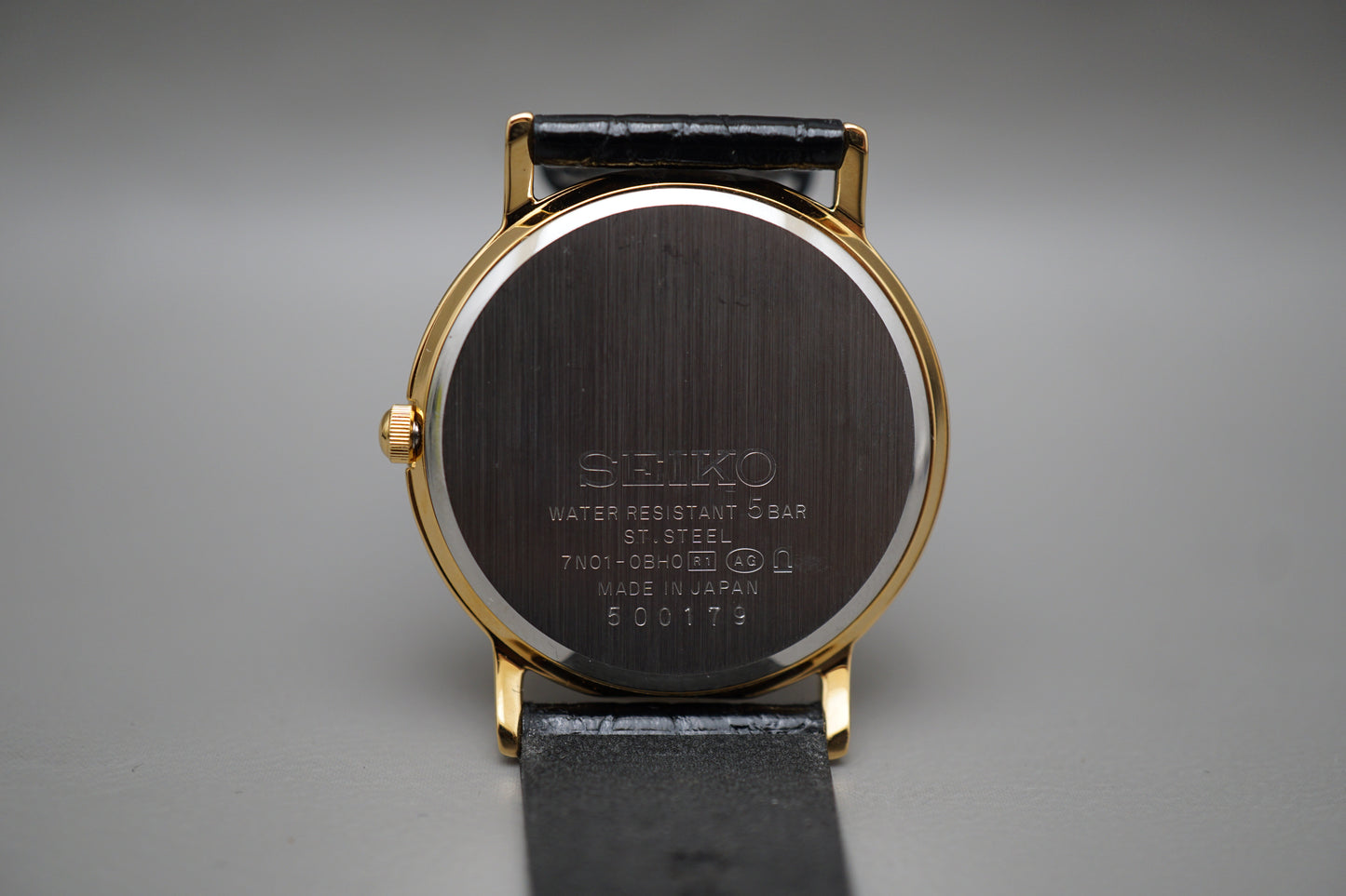 Seiko Spirit SCDP030 7N01 Gold Tone White Dial Quartz Watch