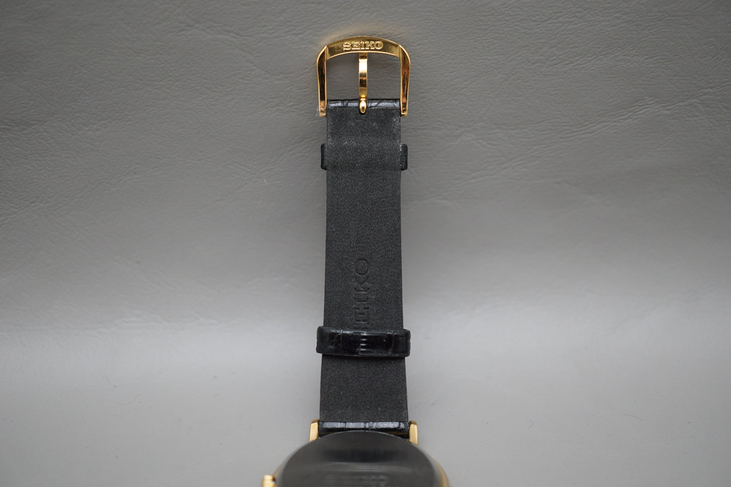 Seiko Spirit SCDP030 7N01 Gold Tone White Dial Quartz Watch