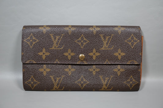 Louis Vuitton Monogram Porte Monnaie Credit Long M61725 Wallet