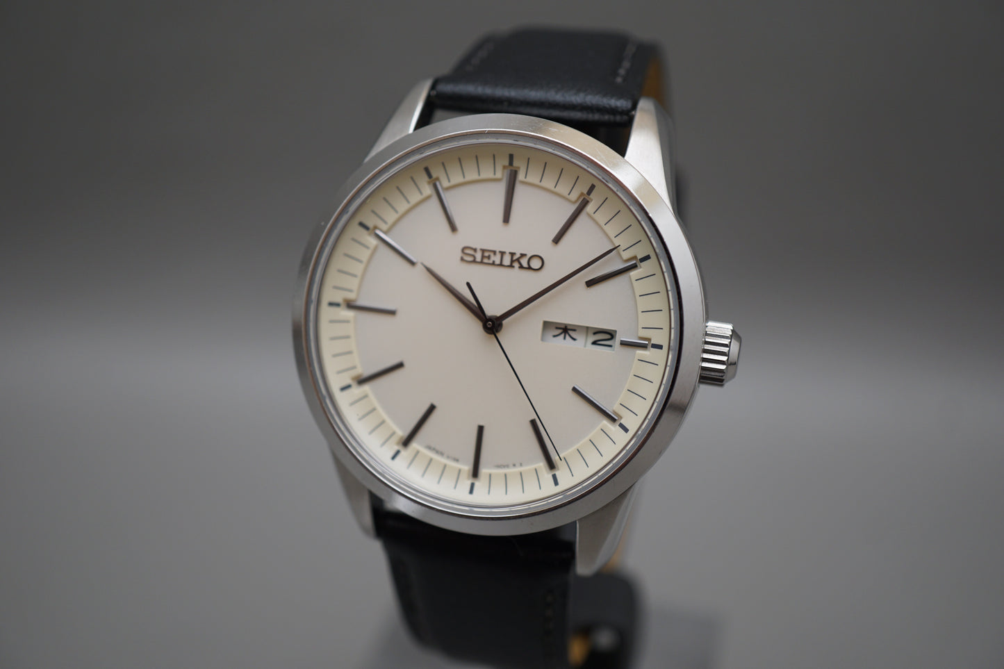 Seiko Selection SBPX125 V158 White Dial JDM Solar Quartz Watch