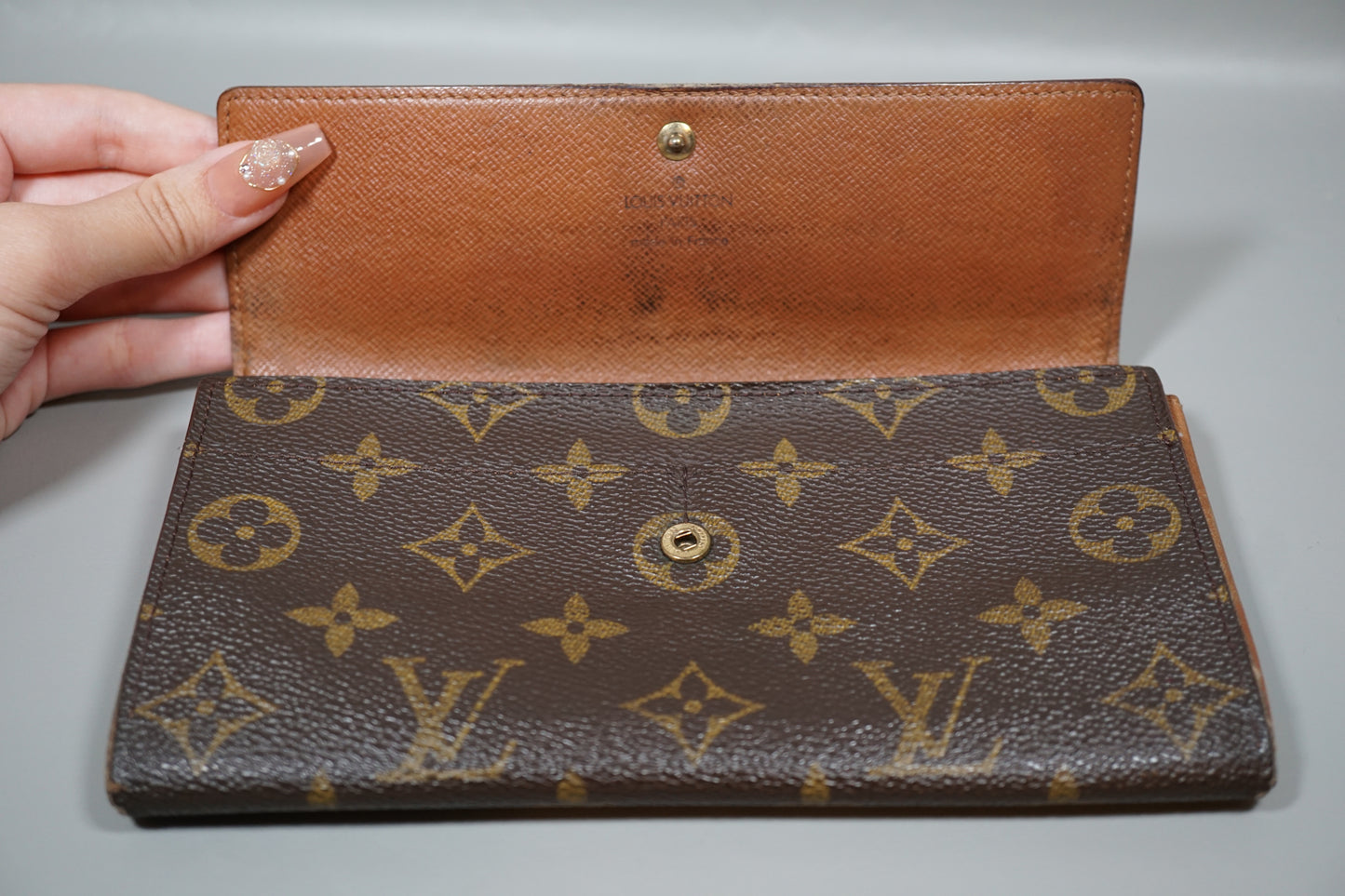 Louis Vuitton Monogram Porte Monnaie Credit Long M61725 Wallet